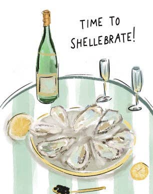 Rebecca Single Birthday Greeting Card - Time to Shellebrate