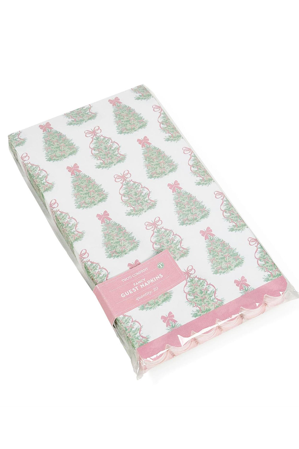 Guest Napkin Pack -  Scalloped Edge Trees