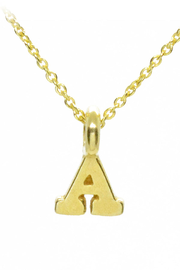 Plata Initial Necklace - Gold