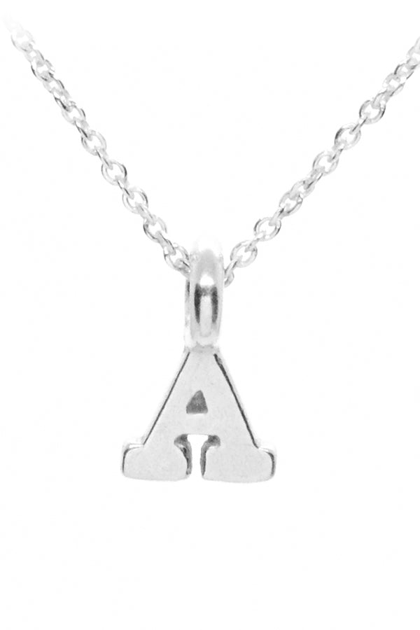 Plata Initial Necklace - Silver
