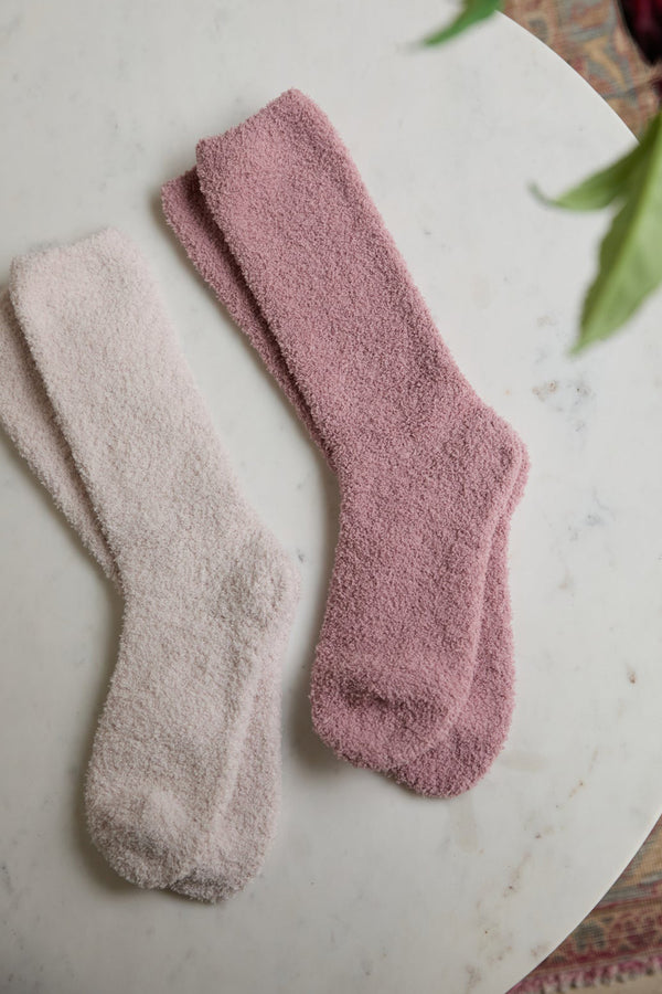 CozyChic Set 2 Socks - Teaberry