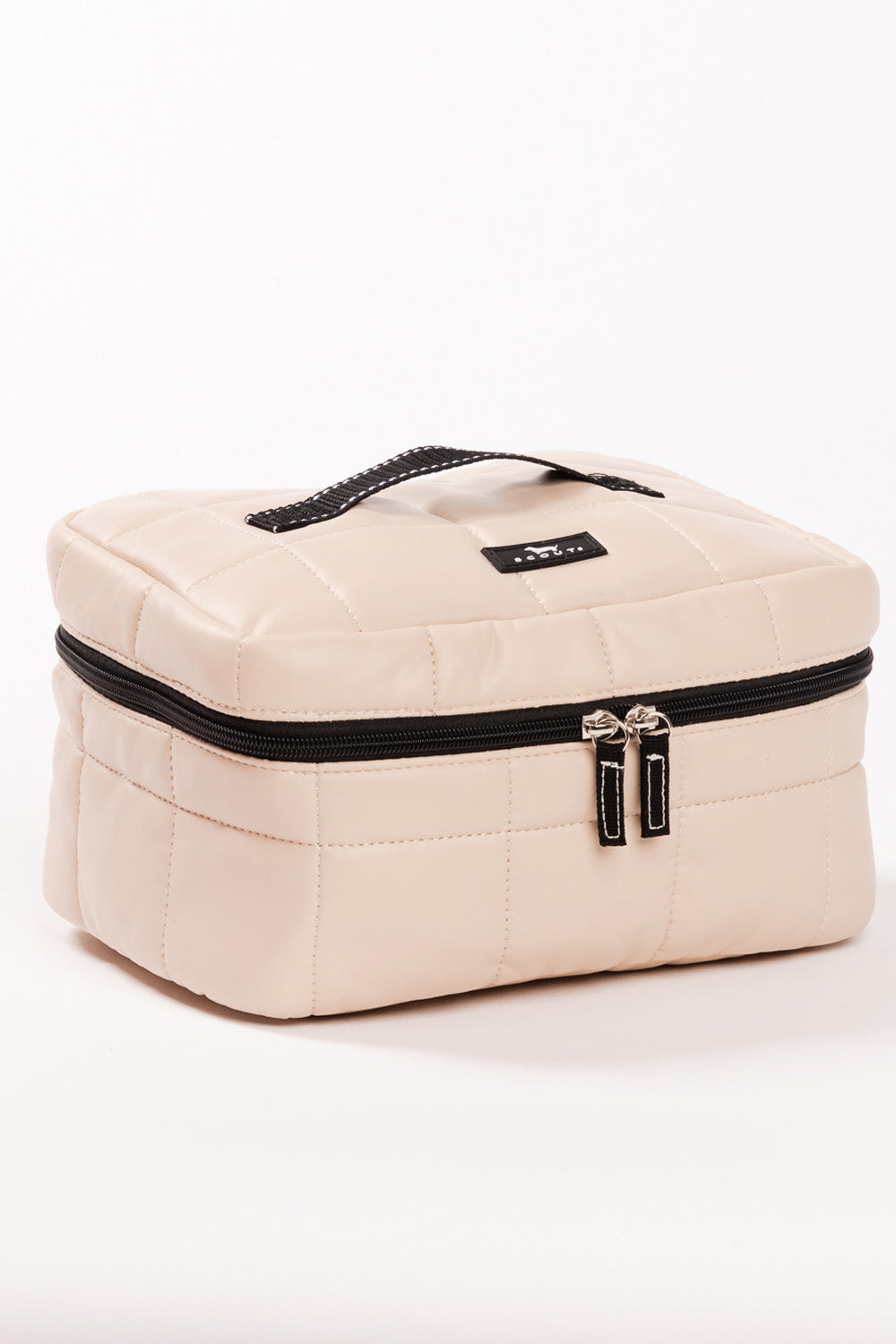 All Aboard Train Case - "Quilted Putty" F26