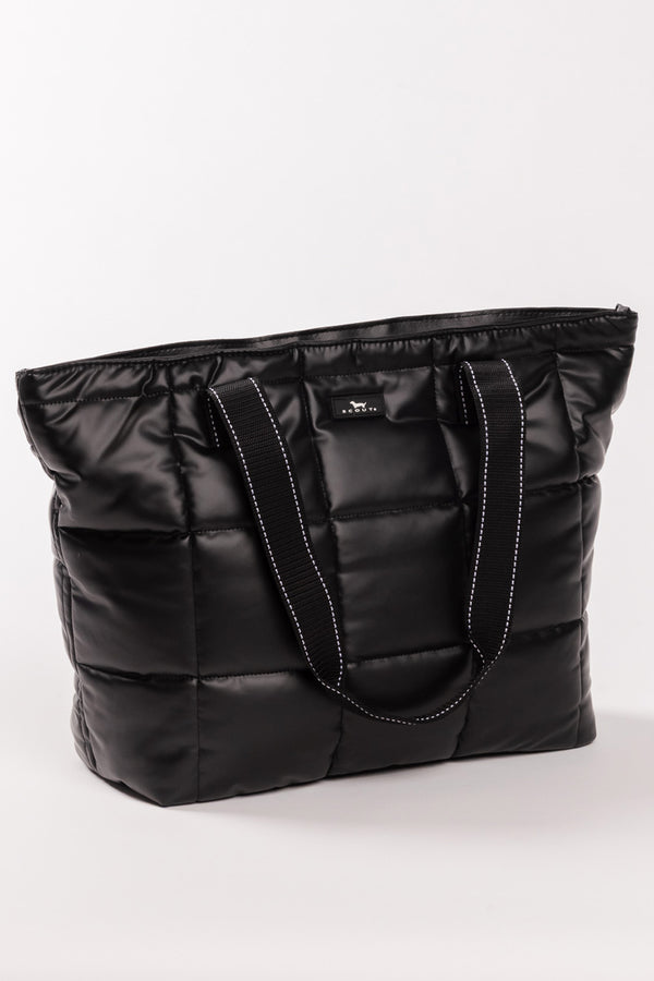 Layover Tote - "Quilted Black Box" F26