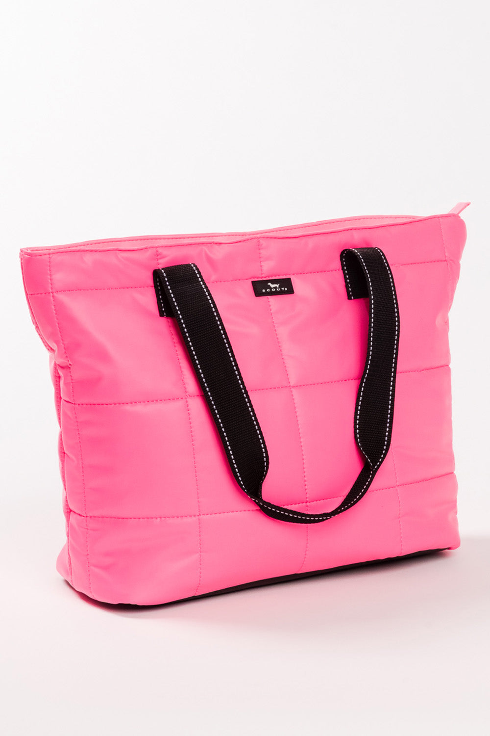 Layover Tote - "Quilted Pop Pink Box" F26