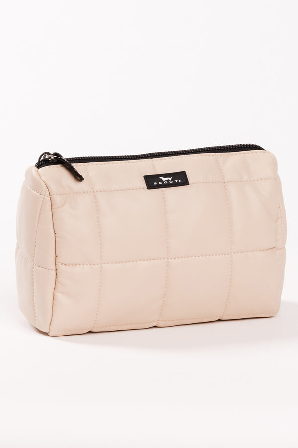 Packin' Heat Cosmetic Bag - "Quilted Putty" F26