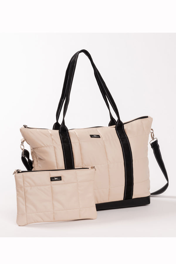 Triple Advisor Travel Bag - "Quilted Putty" F26