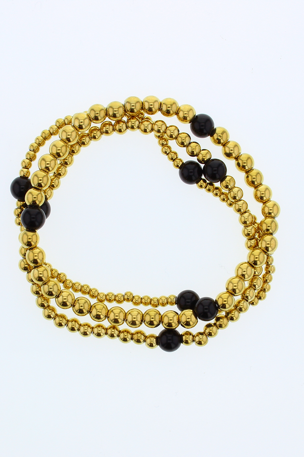 Lotus Sadie Stack Bracelets - Black Onyx
