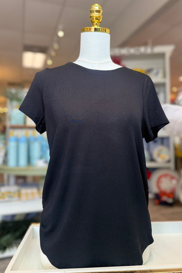Camille Crew Neck T-Shirt - Black