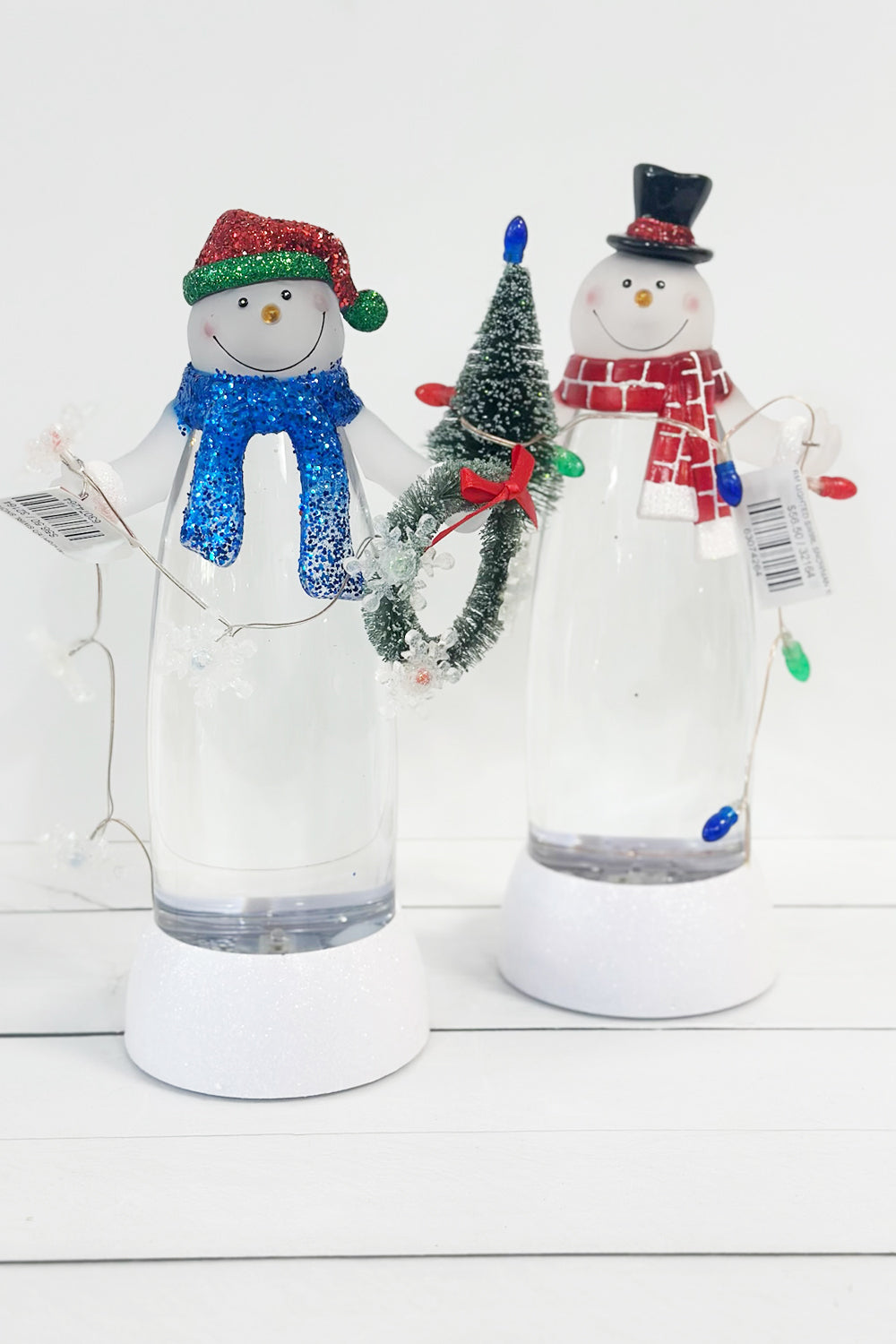 Lighted Jolly Snowman Figure