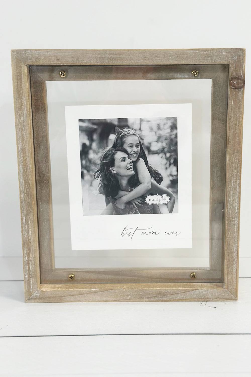 Mom Wood and Brass Frame