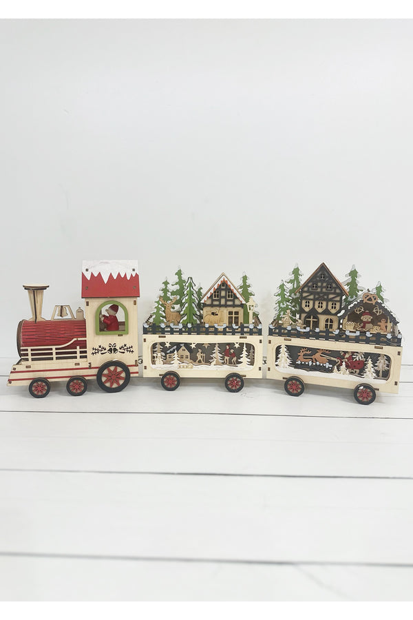 Lighted Train Village Figure