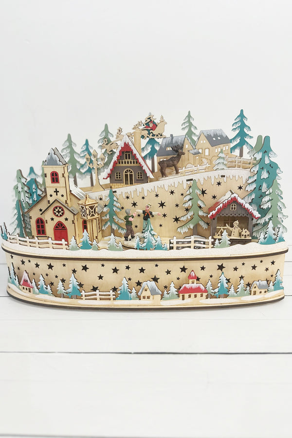 Mountain Hamlet Village Figure