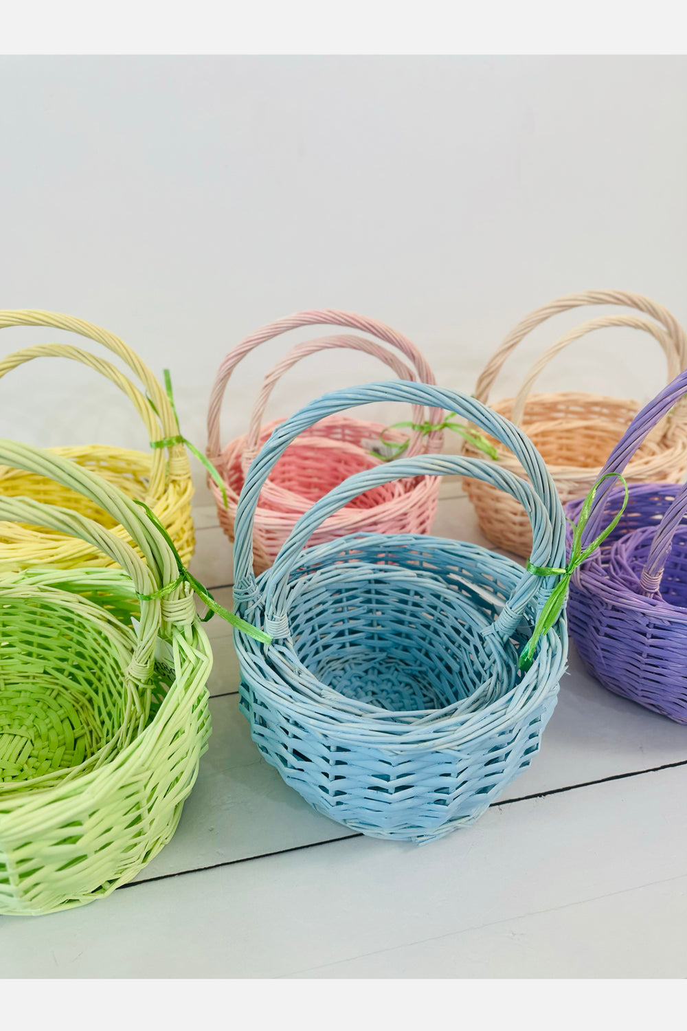Round Pastel Basket Set of 2