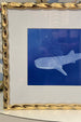 Framed Whale Shark Print - Gold Frame