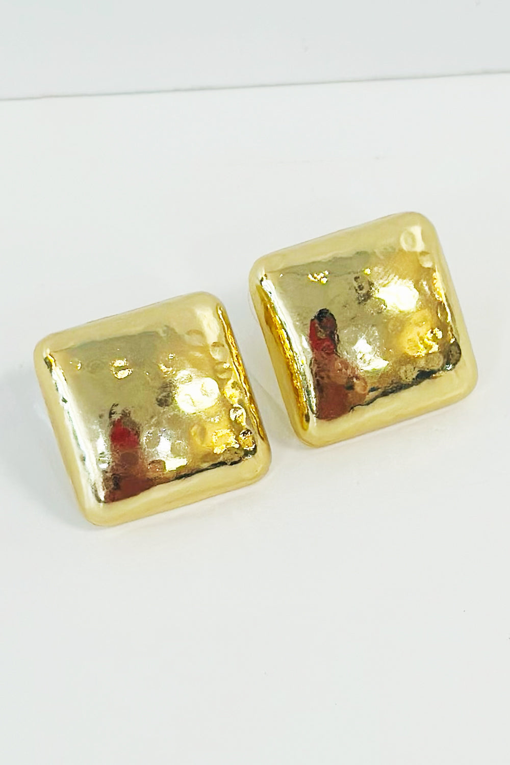 Statement Square Earring - Gold