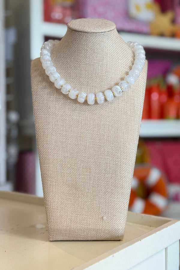 Sweet Palm Springs Necklace - White