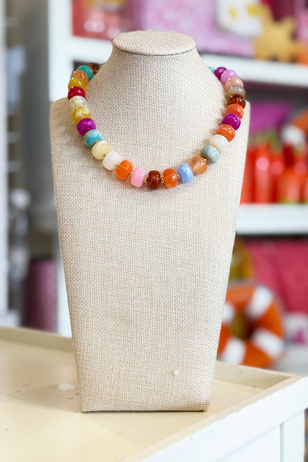 Sweet Palm Springs Necklace - Rainbow