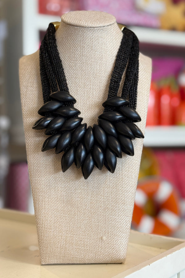 Chunky Greece Necklace - Black