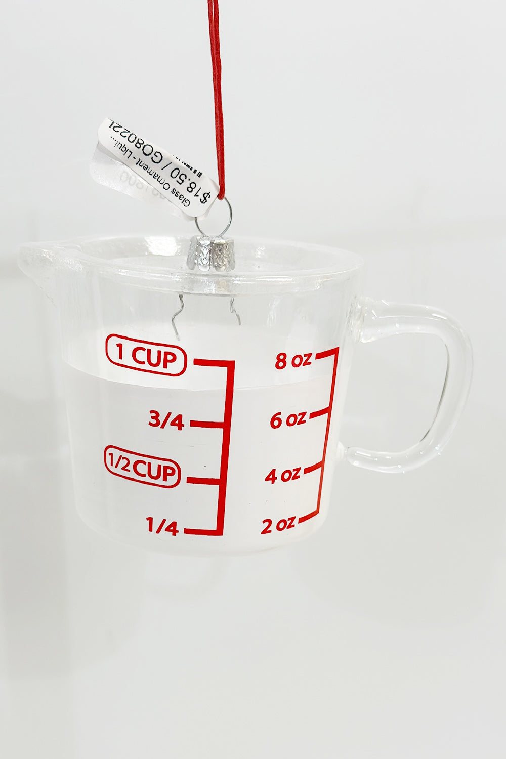 Glass Ornament - Liquid Measuring Cup Large