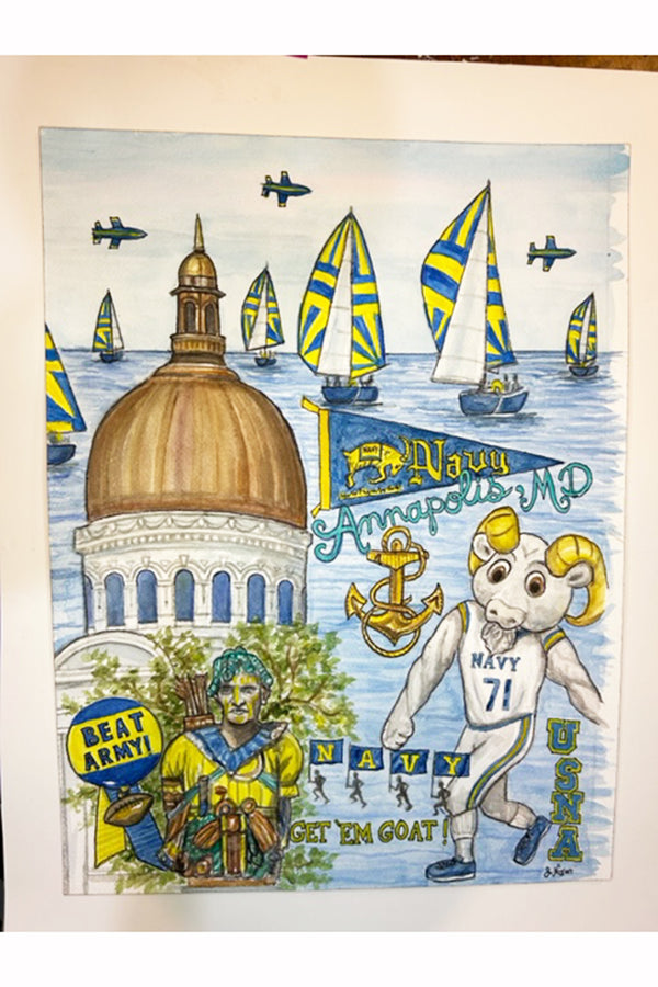 Unframed Collage - USNA 2024