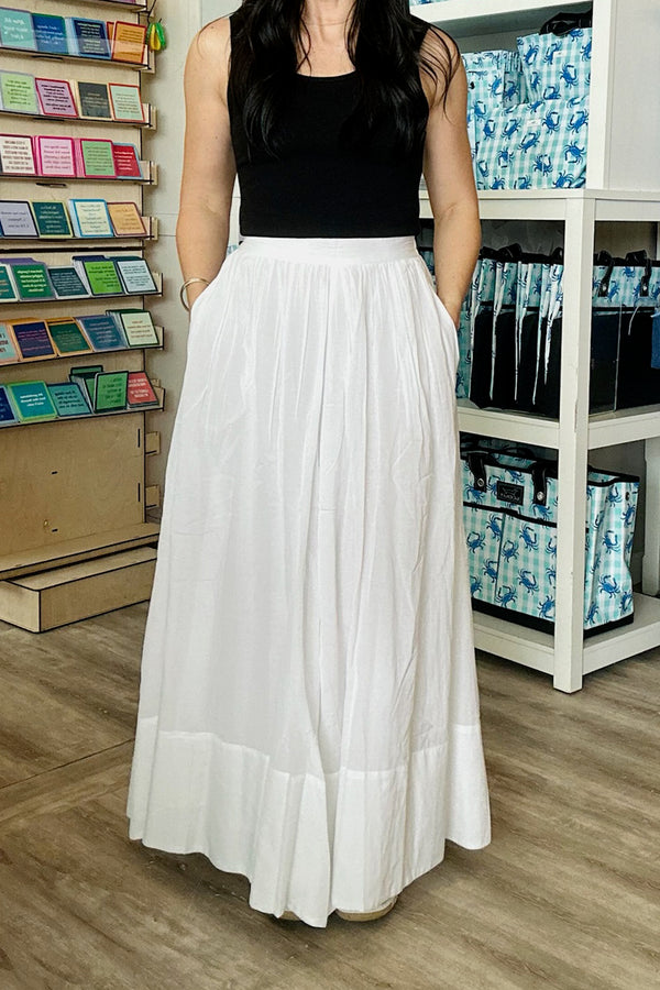 White A - Line Skirt