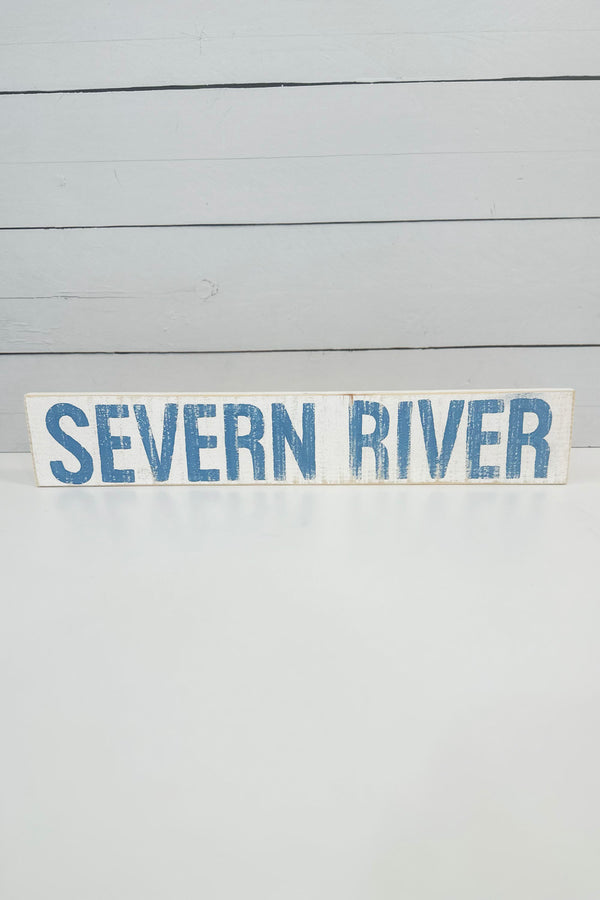 AC Hand Painted Wooden Sign - Severn River