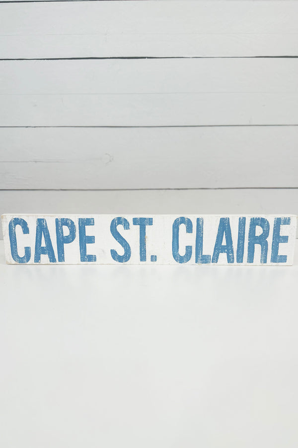 AC Hand Painted Wooden Sign - Cape St. Claire