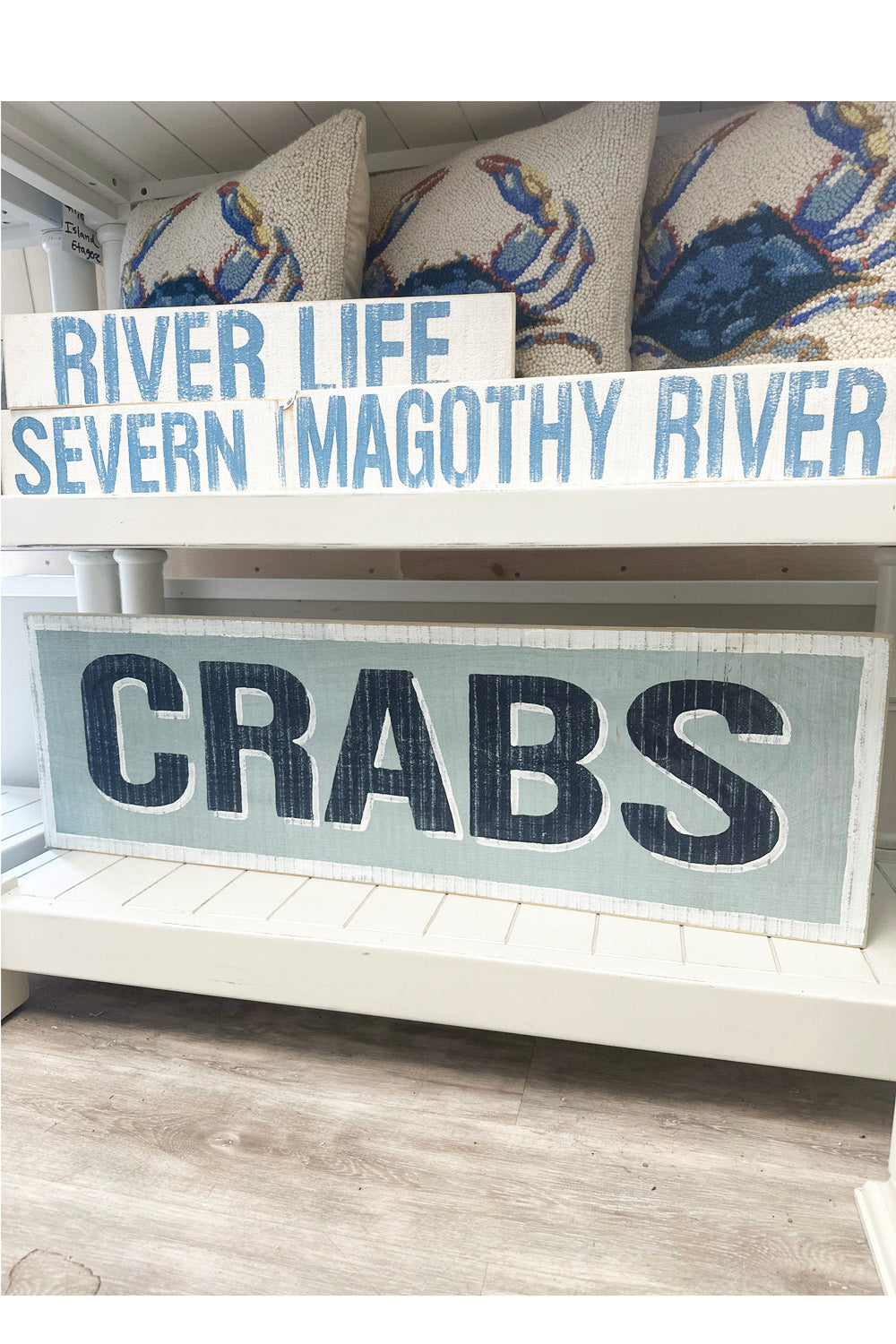 AC Wooden Sign - "Crabs"