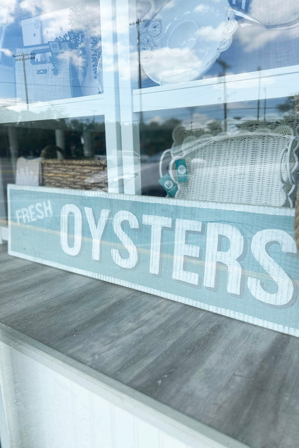 AC Wooden Sign - "Fresh Oysters"