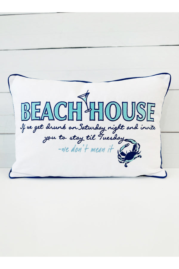 Beach House Inspiration Pillow