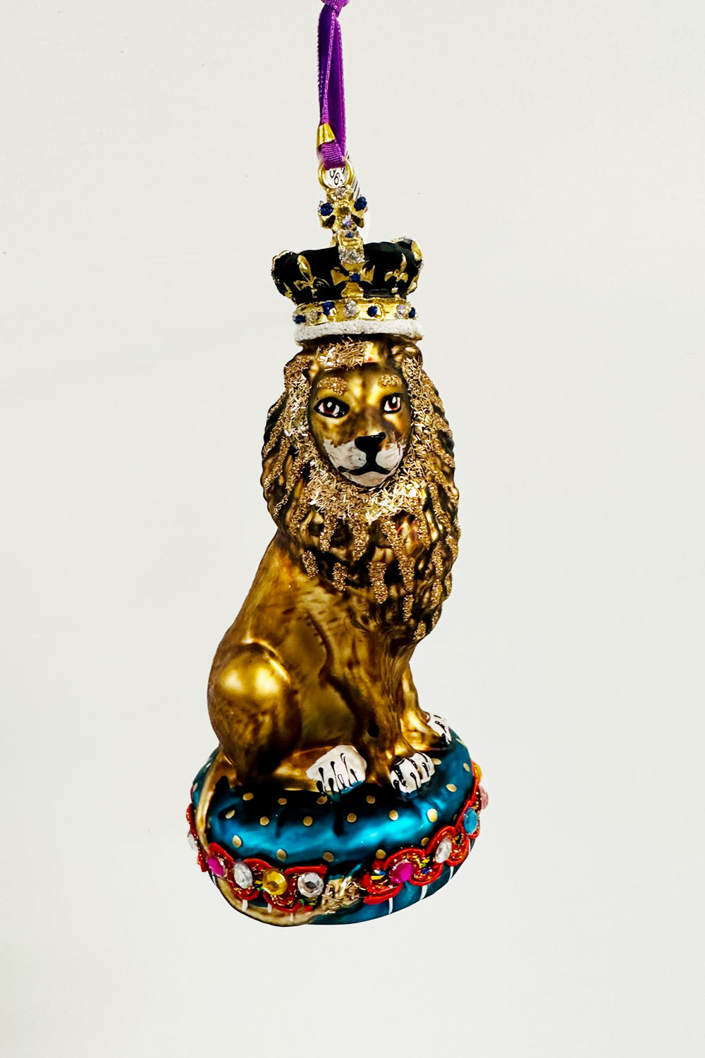 Glass Ornament - Royal Lion