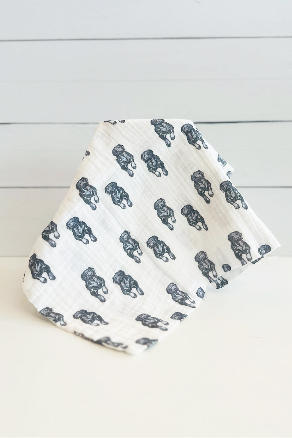 GV Baby Burp Cloth - Black Lab