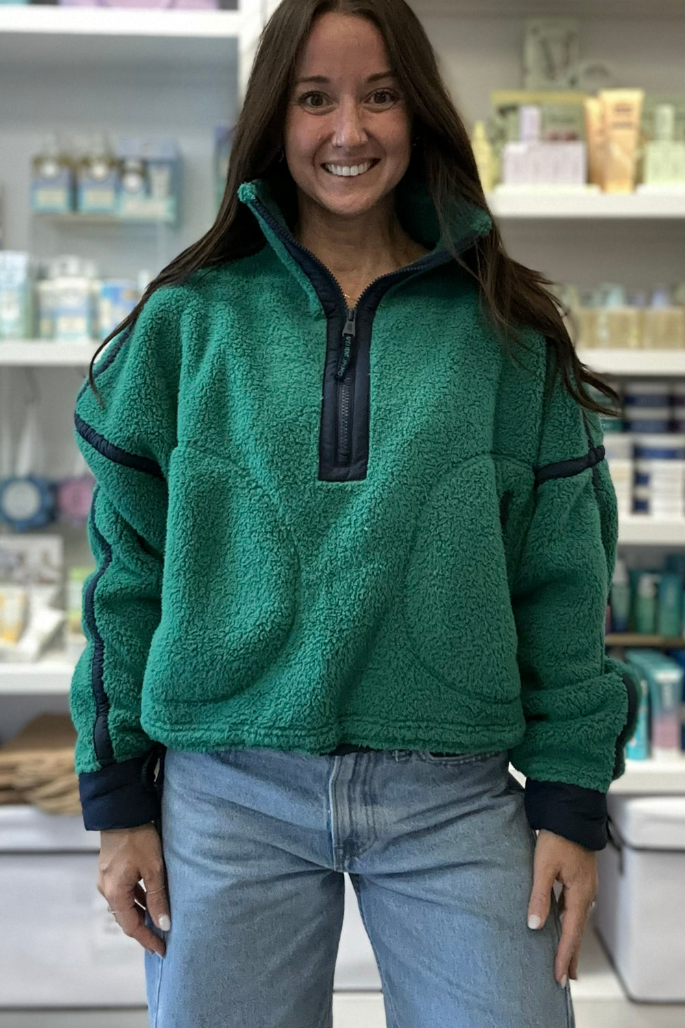 FP Mountain High 1/2 Zip - Green Glow