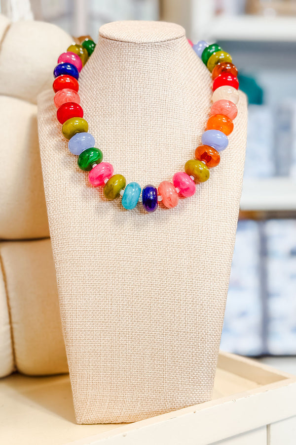 Cocktail Necklace - Fall Rainbow