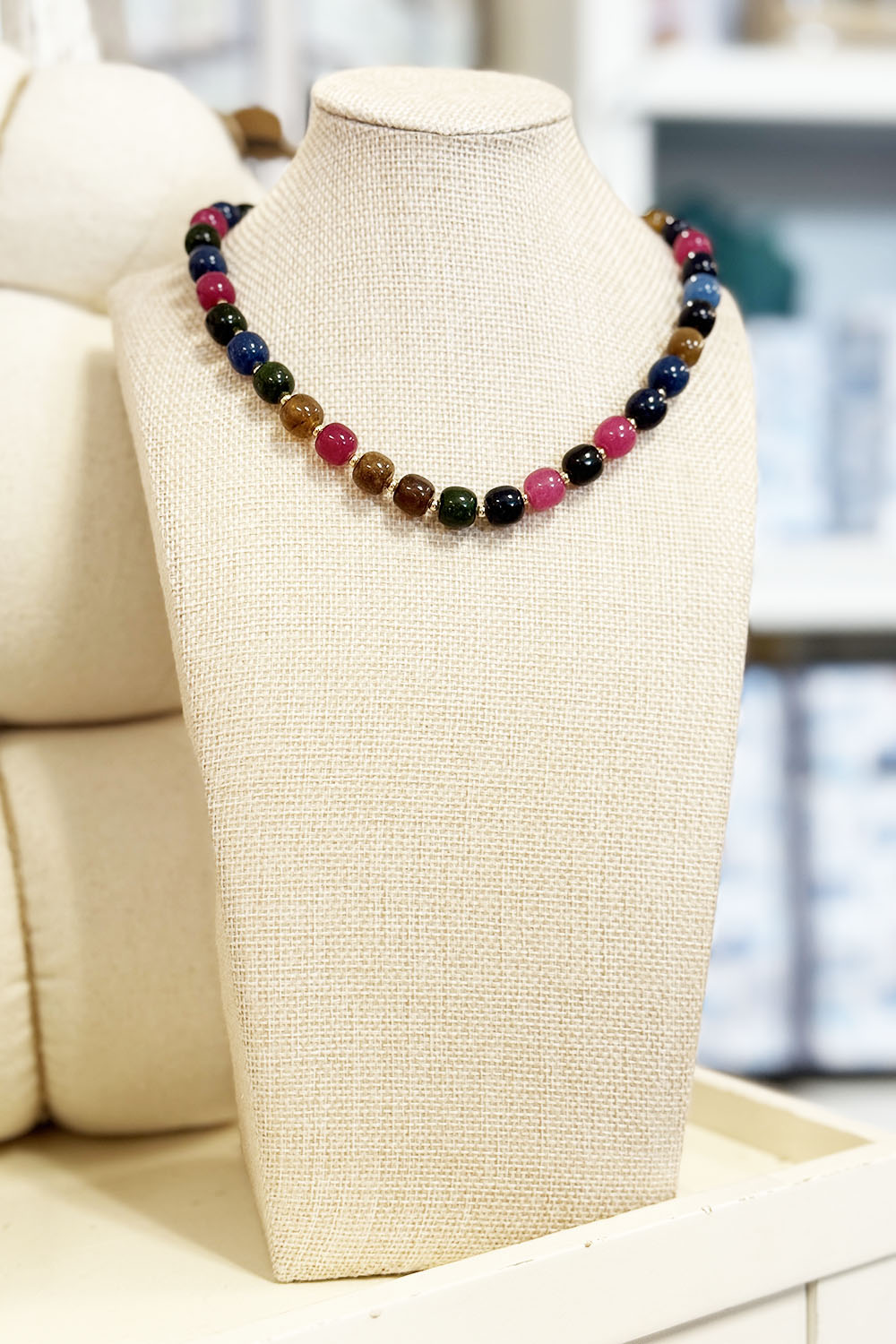 Penny Necklace - Forest Multi