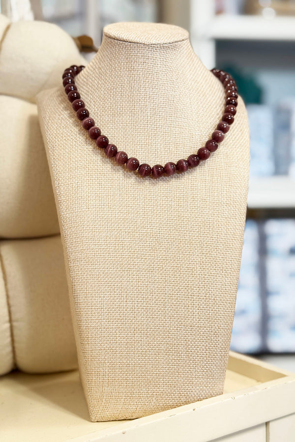 Rebecca Necklace - Muted Plum