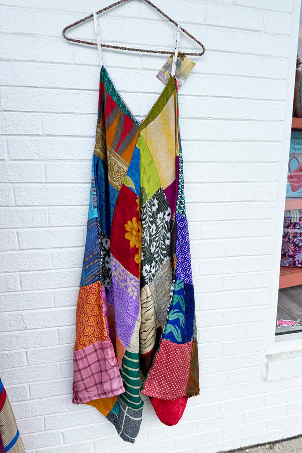 Silk Jumpsuit - Patchwork