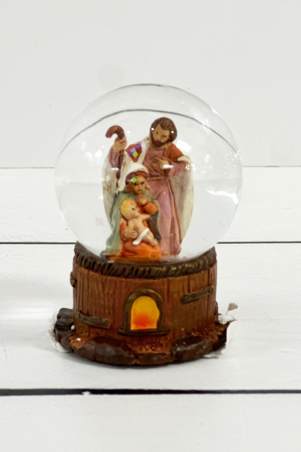 Mini Lighted Holy Family Dome