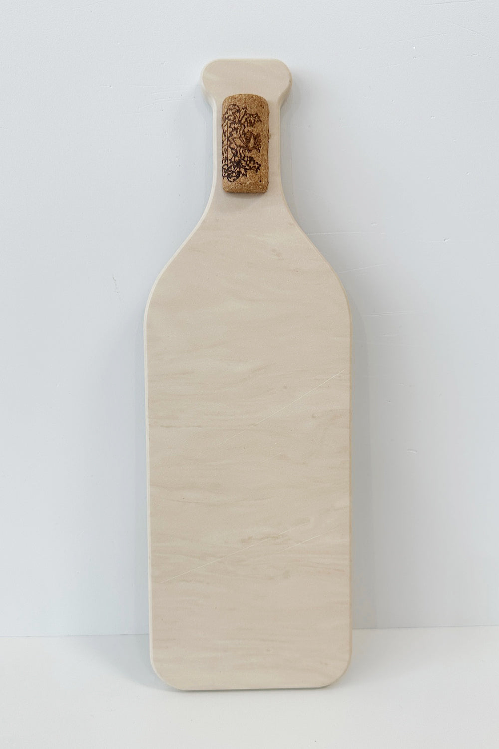 Corian Cutting Board Medium Wine Bottle - Tan