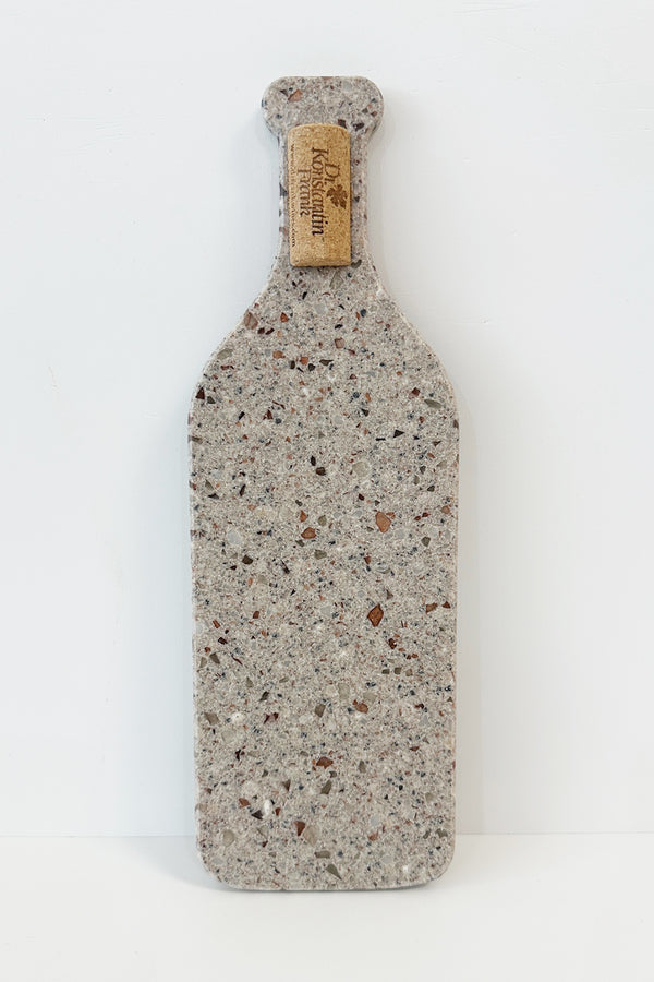 Corian Cutting Board Wine Bottle - Brown Speckle