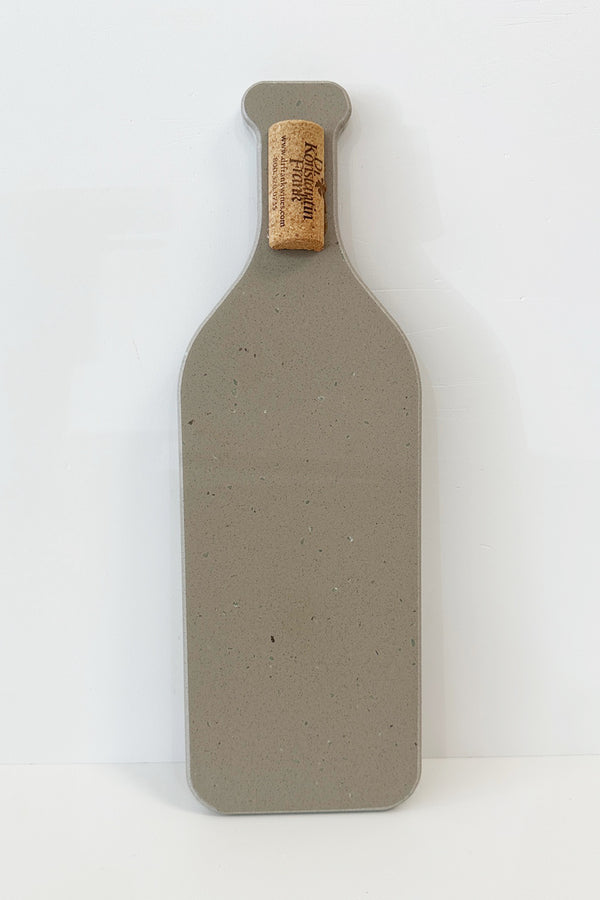 Corian Cutting Board Wine Bottle - Gray