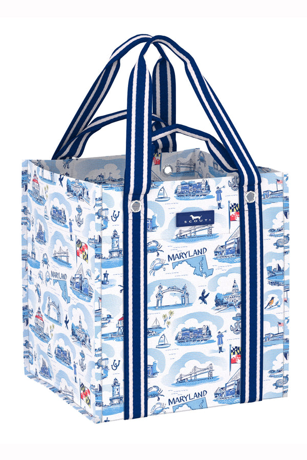 Bagette Grocery Bag - Maryland Toile