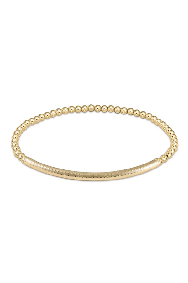 EN Classic Bliss Bar Bracelet - Textured Gold
