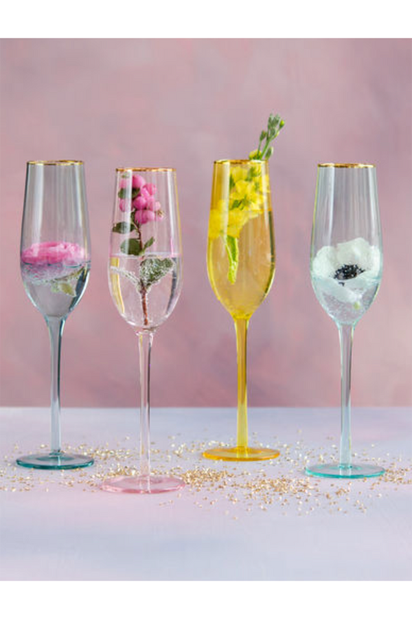 Bubble Champagne Flute Glass