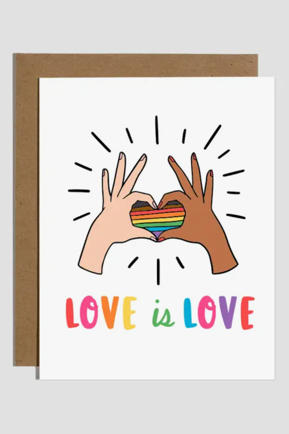 Trendy Pride Card - Love is Love