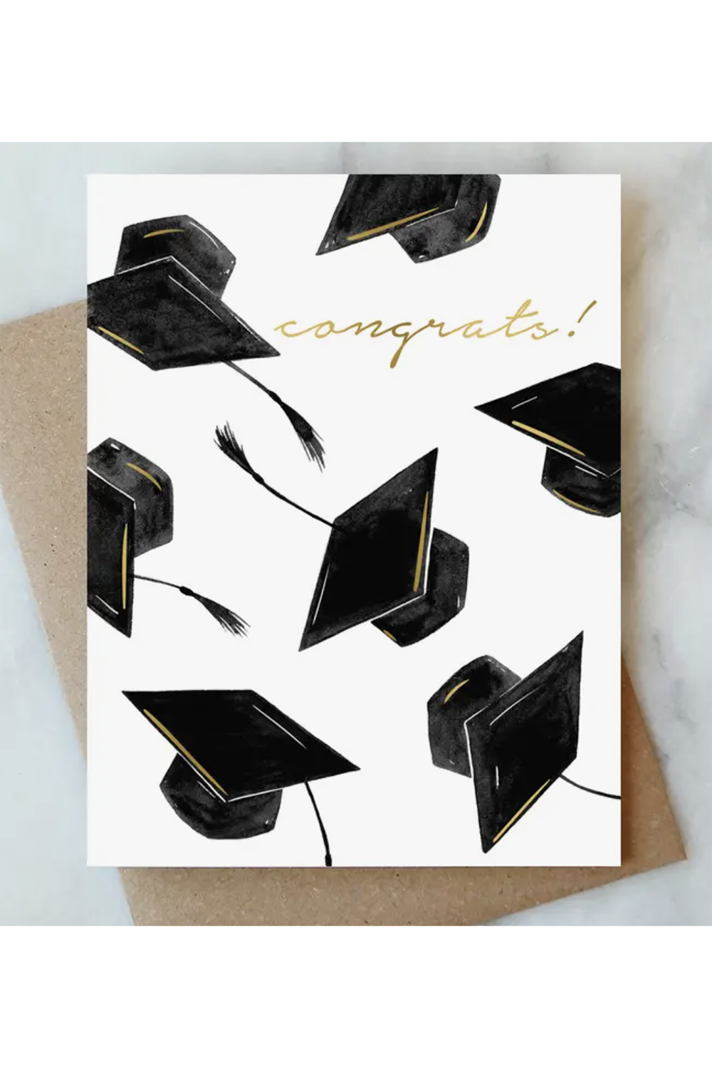 AJD Graduation Card - Hat Congrats