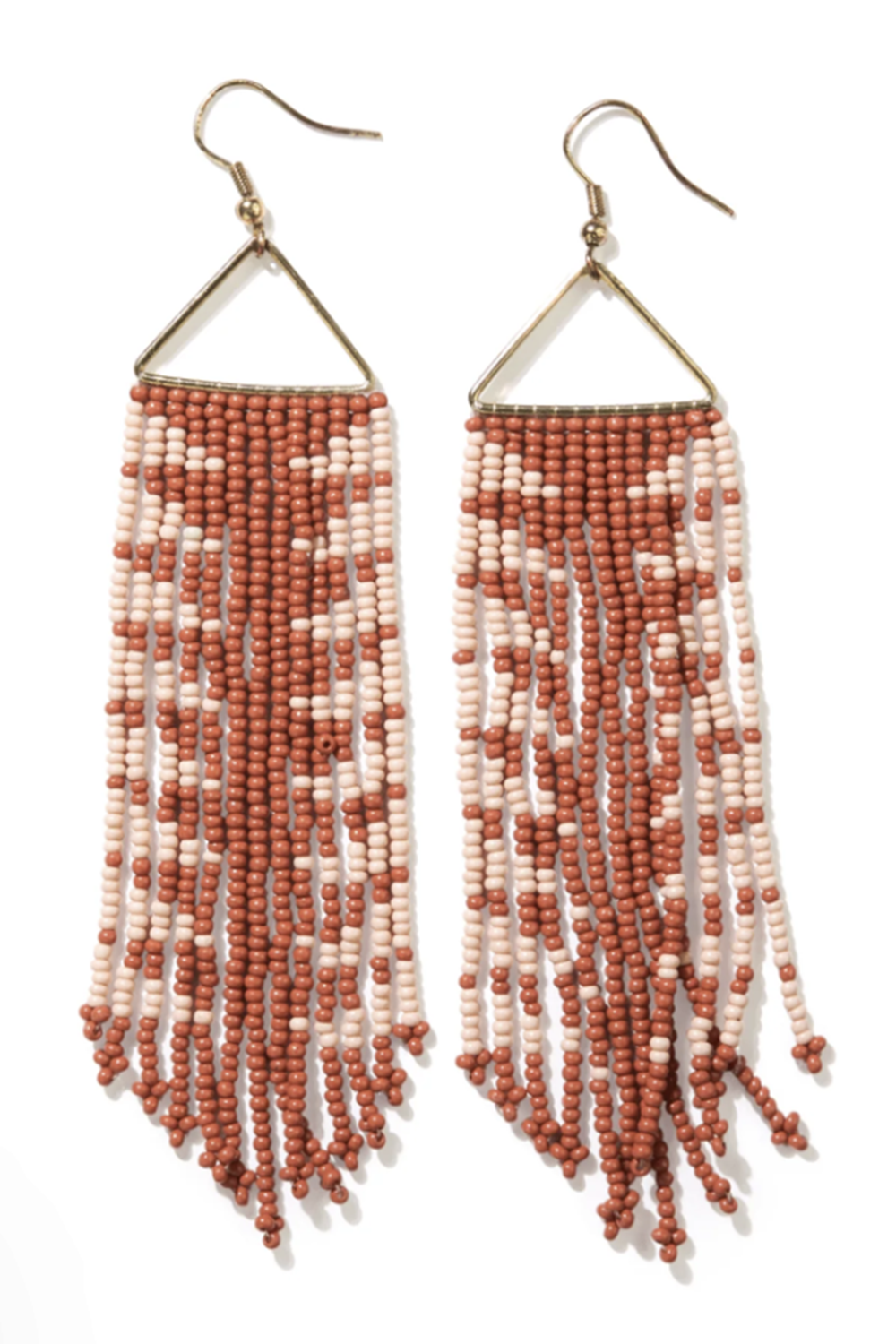 Emilie Arrow Beaded Fringe Earring