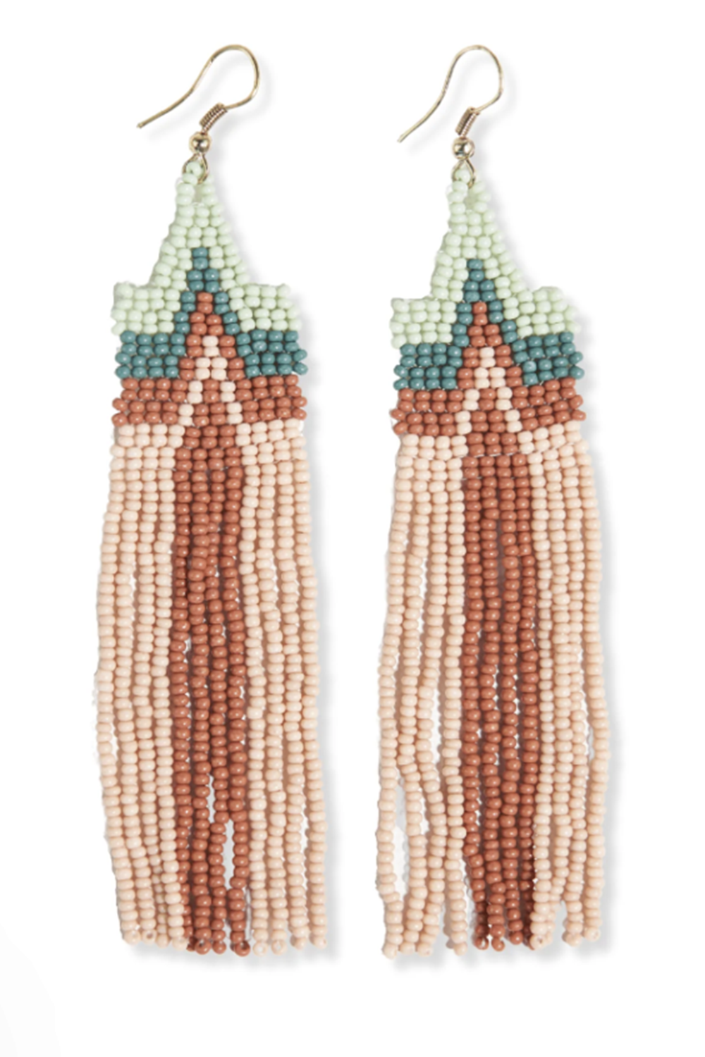 Danielle Peak Beaded Fringe Earring