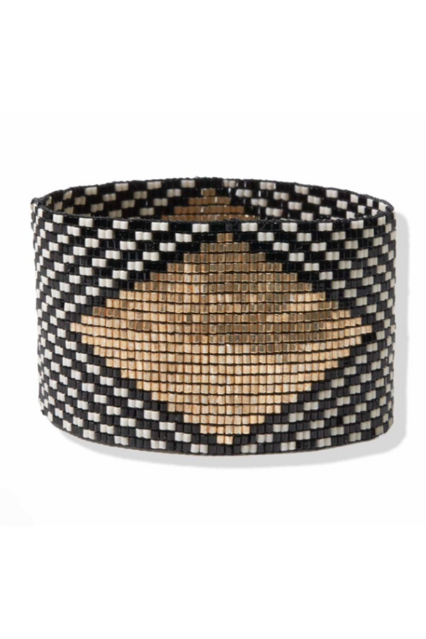 Brooklyn Diamond Beaded Luxe Bracelet - Black