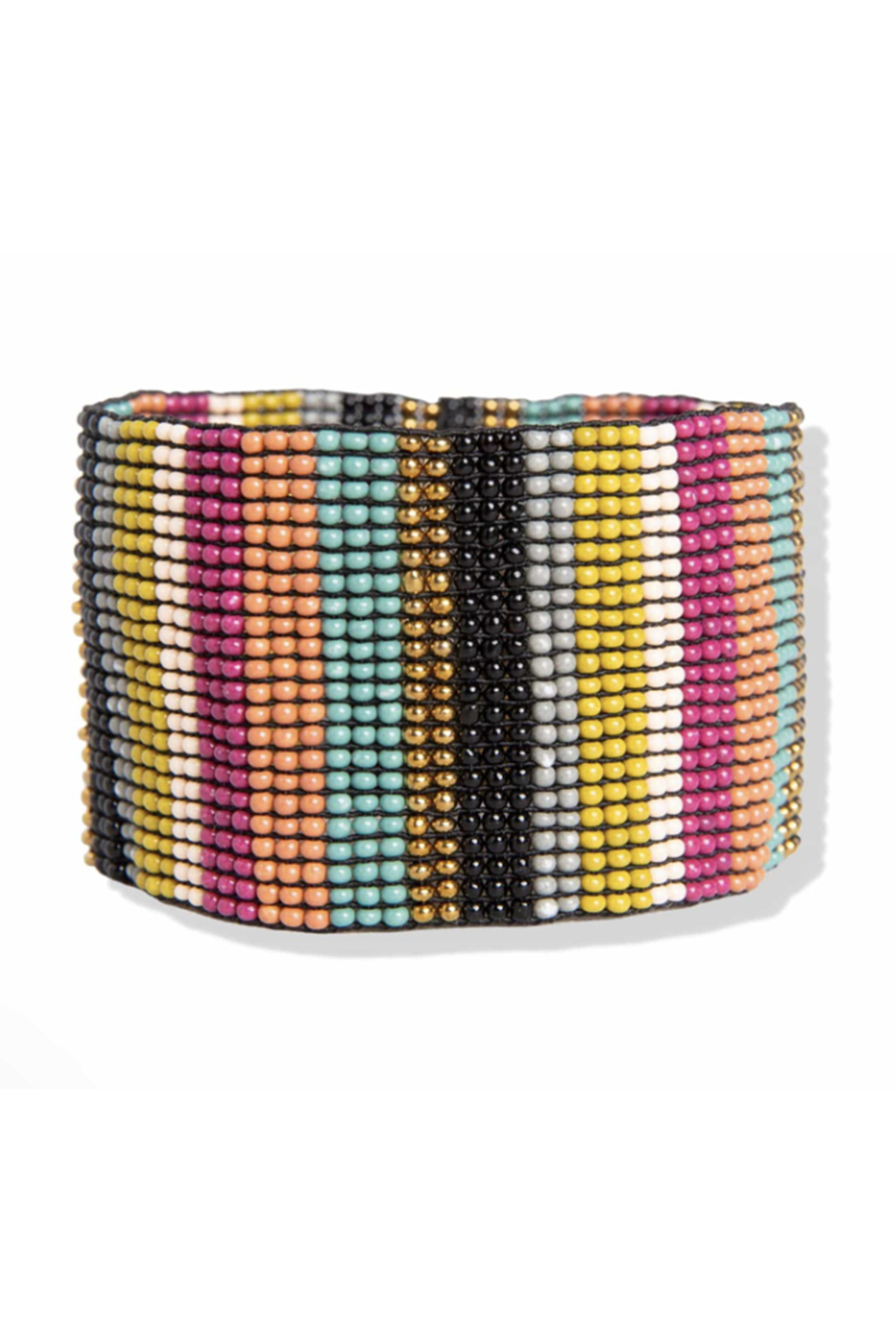 Penelope Vertical Stripe Stretch Bracelet - Muted Rainbow – Shop  Whimsicality